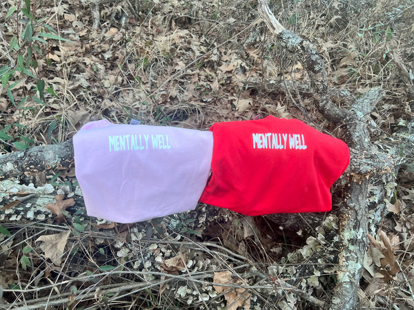 Mentally Well- Bubble gum short sleeve